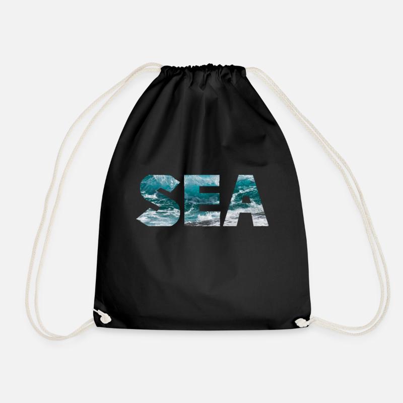 SEA - Turnbeutel - Schwarz