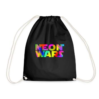 guerres au néon - Sac de sport léger - noir - Devant
