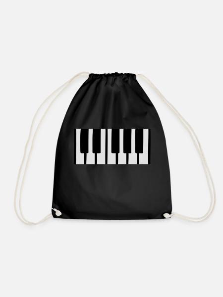 piano - Turnbeutel - Schwarz