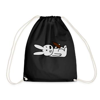 drunken_bunny - Sac de sport léger - noir - Devant