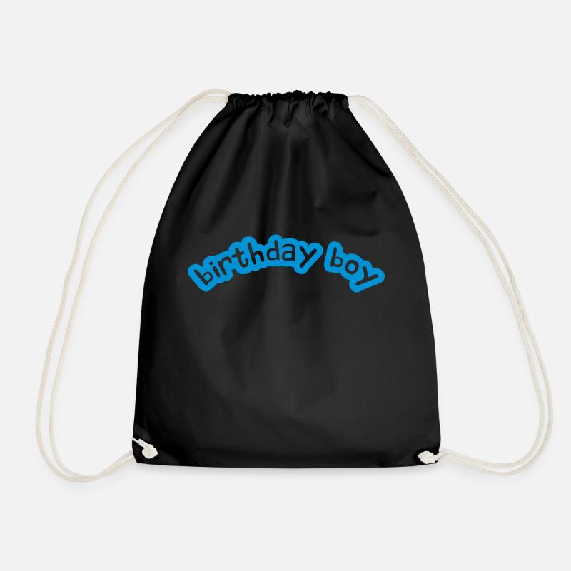 Happy Birthday Boy Comic Logo - Turnbeutel - Schwarz