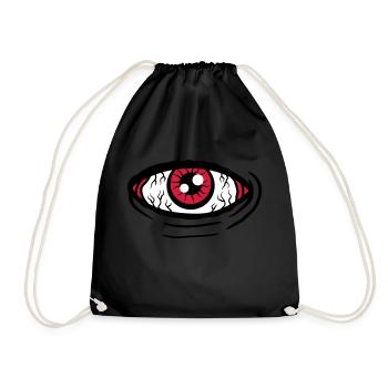 Big all-seeing eye - Drawstring Bag - black - Front
