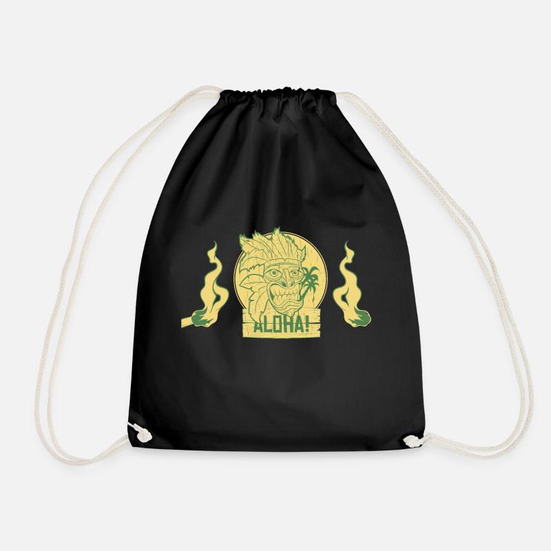 ALOHA 2 TIKI - Turnbeutel - Schwarz