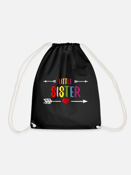 Little Sister Geschwister Schwesterliebe - Turnbeutel - Schwarz