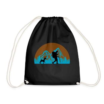 Chien chien - Sac de sport léger - noir - Devant