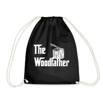 The Woodfather Bois de bois bûcheron - Sac de sport léger - noir - Devant
