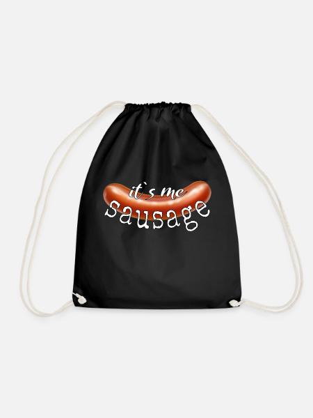 its me sausage Ist mir wurst Egal lustig Geschenk - Turnbeutel - Schwarz