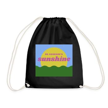 sunshine - Drawstring Bag - black - Front