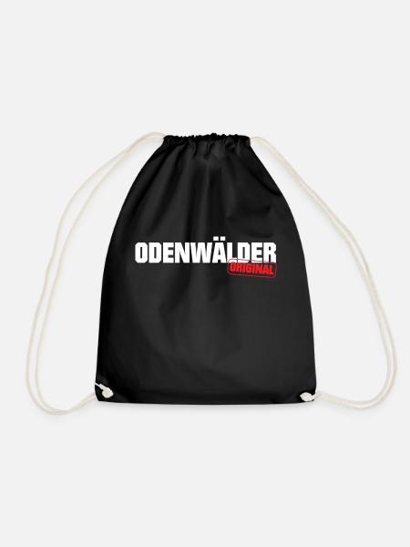Odenwald Odenwälder Original Heimat - Turnbeutel - Schwarz