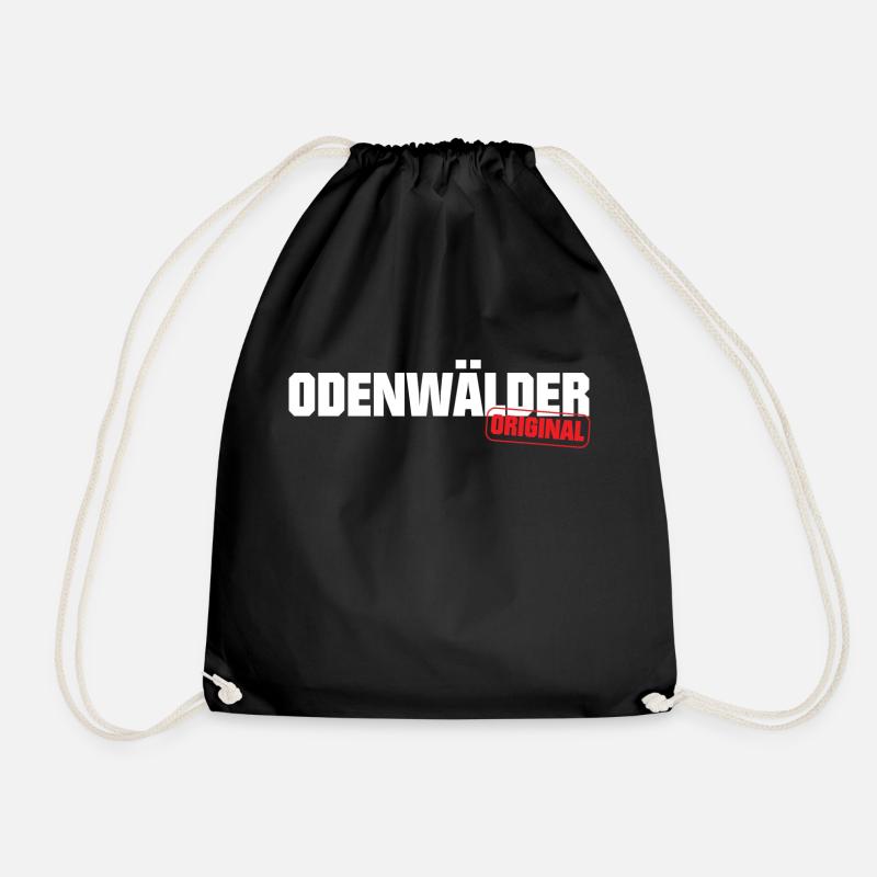 Odenwald Odenwälder Original Heimat - Turnbeutel - Schwarz