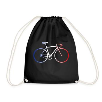 vélo france - Sac de sport léger - noir - Devant