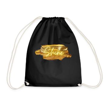 Golden Shine - Turnbeutel - Schwarz - Vorne