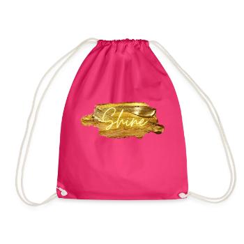 Golden Shine - Turnbeutel - Fuchsia - Vorne