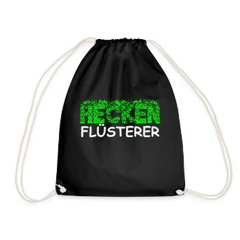 Heckenflüsterer Hecken Flüsterer Gärtner Shirt - Turnbeutel - Schwarz - Vorne