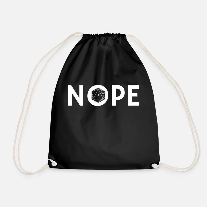 Nope RPG - Drawstring Bag - black