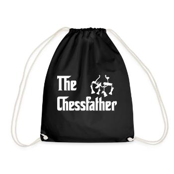 The Chessfather Schachspieler Dad - Turnbeutel - Schwarz - Vorne