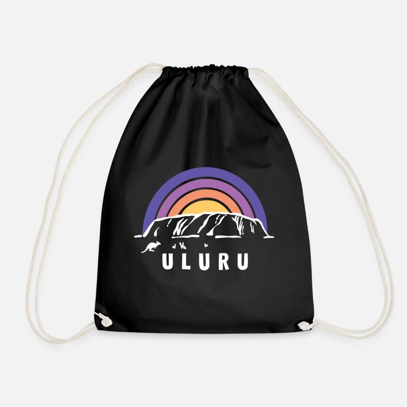 Uluru Ayers Rock Australien Down Under Souvenir - Turnbeutel - Schwarz