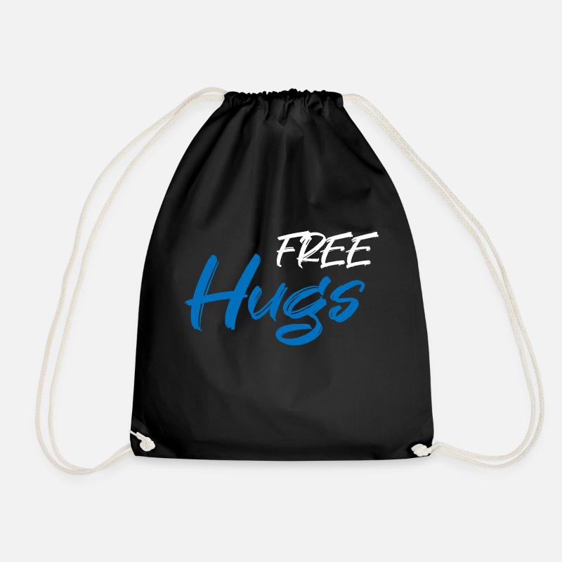 Free hugs - Turnbeutel - Schwarz
