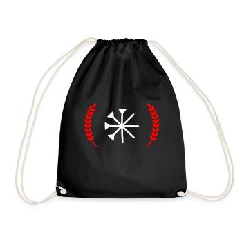 yeziden symbol - Turnbeutel - Schwarz - Vorne