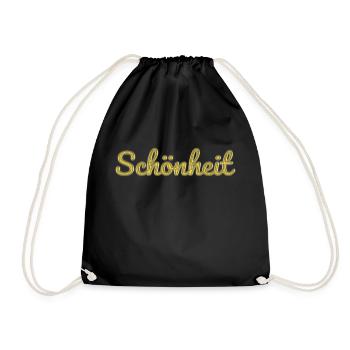 Schönheit - Turnbeutel - Schwarz - Vorne