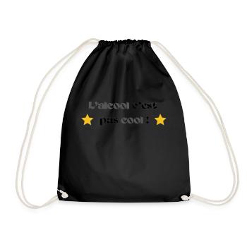 L'alcool c'est pas cool ! - Sac de sport léger - noir - Devant