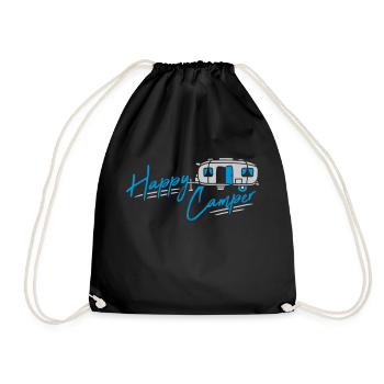 Happy Camper Motorhome Camping - Sac de sport léger - noir - Devant