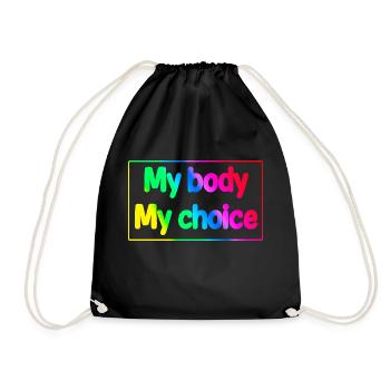 Mon corps mon choix - Sac de sport léger - noir - Devant