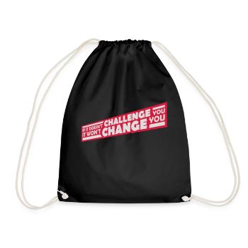 Séance d’entraînement Fitness Motivation Citation - Sac de sport léger - noir - Devant