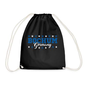 Bochum1 - Drawstring Bag - black - Front