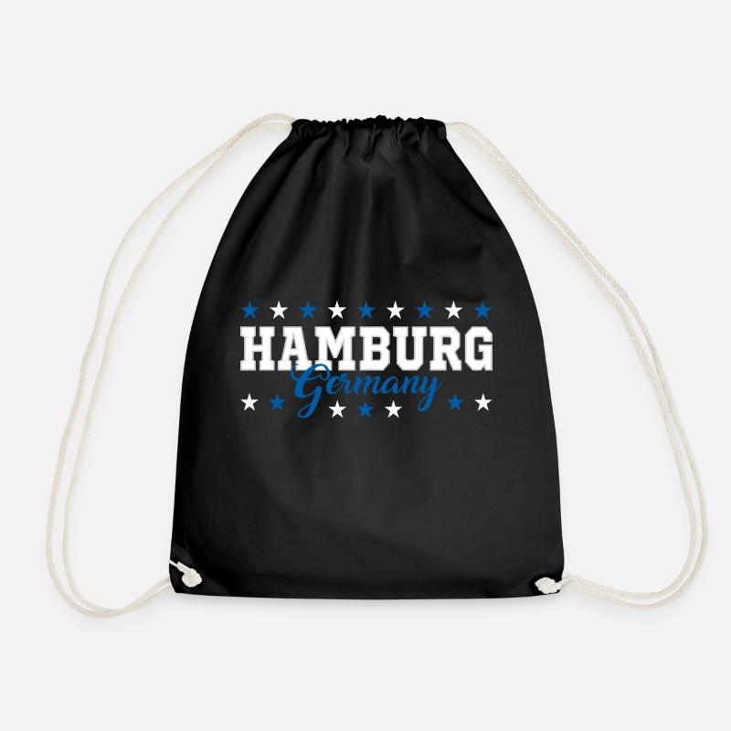Hamburg - Turnbeutel - Schwarz