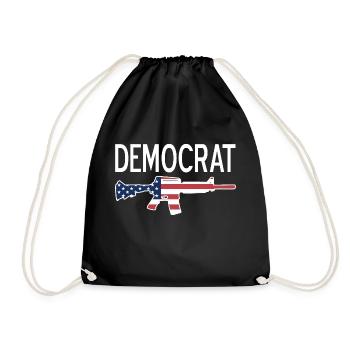 T-shirt Démocrate Cool Patriotic Designs - Sac de sport léger - noir - Devant