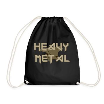 métal lourd - Sac de sport léger - noir - Devant