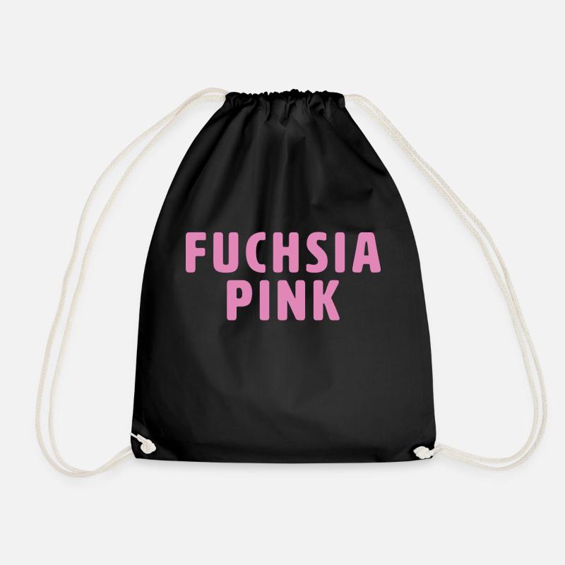 Fuchsia Pink - Turnbeutel - Schwarz