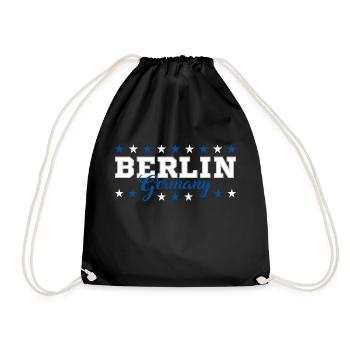 Berlin - Turnbeutel - Schwarz - Vorne