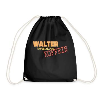 Walter - Turnbeutel - Schwarz - Vorne