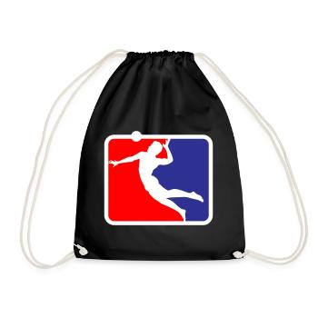 Volleyball | de volleyball de plage Les couleurs peuvent être changées - Sac de sport léger - noir - Devant
