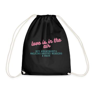 Love is in the Air - Drawstring Bag - black - Front