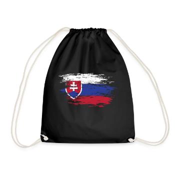 Carte murale de Slovaquie Drapeau utilisé - Sac de sport léger - noir - Devant