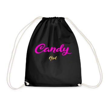 Candy Girl rose - Sac de sport léger - noir - Devant