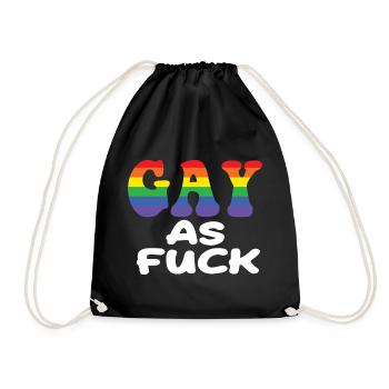 Gay - Turnbeutel - Schwarz - Vorne