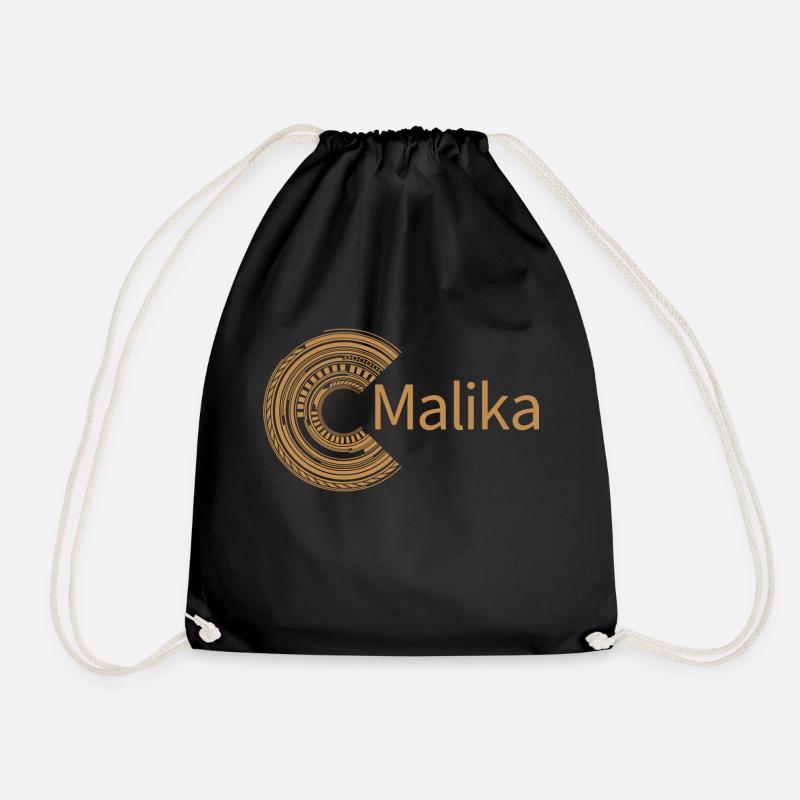 Für Malika - Turnbeutel - Schwarz