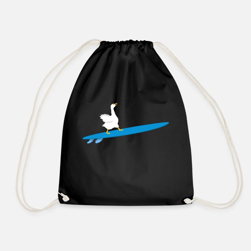 Fun Surfer Goose Planche de surf Surf Duck Surf Geese - Sac de sport léger - noir
