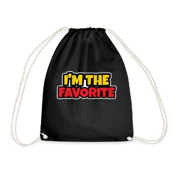 I'm The Favorite - Funny Gift - Drawstring Bag - black - Front