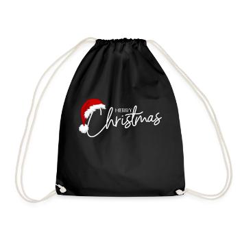 merry chritsmas - Sac de sport léger - noir - Devant