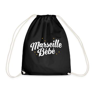 Marseille bébé - Sac de sport léger - noir - Devant
