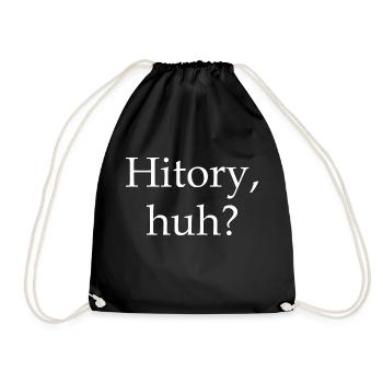 History Huh Red White and Royal Blue LGBT Pride - Drawstring Bag - black - Front