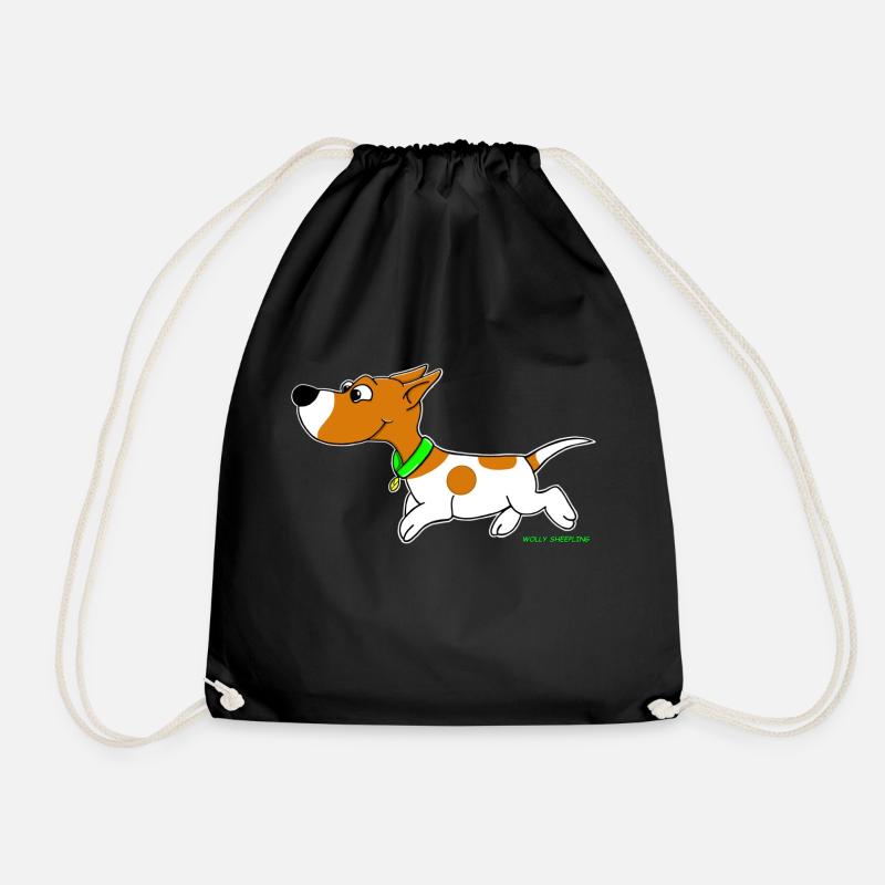 Süßer Jack Russel Comic Wolly Sheepling Gaming - Turnbeutel - Schwarz