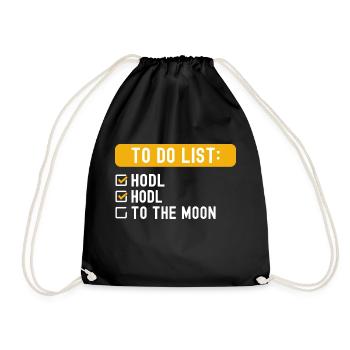 Liste des choses à faire Investir Hodl Lambo - Sac de sport léger - noir - Devant