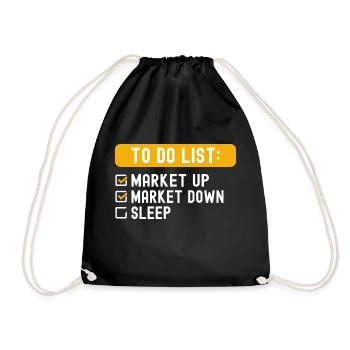 To Do List Investing - Drawstring Bag - black - Front