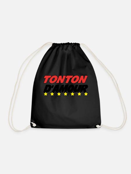 UNCLE of love - Drawstring Bag - black